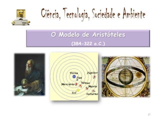 O Modelo de Aristóteles
      (384-322 a.C.)




                          17
 