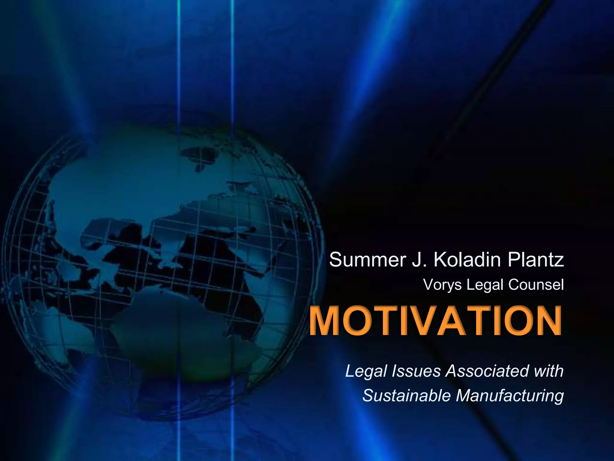 Cincinnati MEC 2009 Presentation: Evolving Green Economy