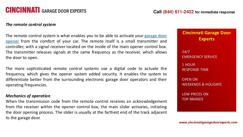 How Does an Electric Garage Door Opener Work?