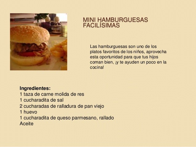 Cinco comidas saludables para niños