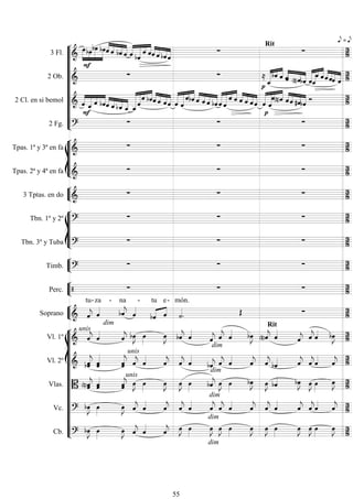 










3 Fl. 




 


   



 
 


  

Rit

 = 

2 Ob. 

 


 


  


  



 


 

2 Cl. en si bemol  



   


   



 


   
 

 
 


   
 

 
  


   



 


 
 
2 Fg. 

 

 








Tpas. 1ª y 3ª en fa 
   
Tpas. 2ª y 4ª en fa 
   


3 Tptas. en do 
   








Tbn. 1º y 2º 
   
Tbn. 3º y Tuba 
   


Timb. 
   


Perc.     


Soprano  

tu-

za -


na

-
 

tu

e-


món.
 
Rit

















Vl. 1º 
unis

 
dim

 
 

 
 

 
  
 
 

 
 
 
Vl. 2º  
 


unis

 

 
 
dim

 
 

 
  
 




Vlas.  
 
 

unis

 

 
 
dim

 
 

 
  
 
 

 
Vc. 

 

 
 

 
 
dim

 
 

 
 

 


 
Cb. 

 

 
 

 
 
dim
dim

 
 

 
 

 
 

 
55
 