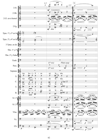 










3 Fl. 

3
1.2



  
  
1.2


 
2 Ob. 





  



 

2 Cl. en si bemol 





 


  

 

 


 






 
 



 
 
 
  


   
2 Fg. 



 dim



  
  









Tpas. 1ª y 3ª en fa   


  





Tpas. 2ª y 4ª en fa  



  


  


3 Tptas. en do 
  








Tbn. 1º y 2º 
  
Tbn. 3º y Tuba 
  


Timb. 

(1ª vez)
 


Perc.  
(2ª vez)



Plato susp








Soprano 
  










S. 

tes


ko -

i -

lí -

as

sú


Ie

-

sús.
 
C.  
tes


ko -

i -

lí -

as

sú

Ie -

sús.
( ) 
T. 


tes


ko -

i -

lí -

as

sú

Ie -

sús.
( )  
B. 

tes



ko -

i -

lí -

as
sú

Ie -

sús.
( ) 
















Vl. 1º 





  
 



 

 
 




   

 



 
Vl. 2º 





 

 



   


  




 
 


 
 
Vlas. 

 


 


 
 


 


 
 


 






 



  



 


 
 



 



  


  
Vc. 



 


 


 

Cb. 

  

arco

  

 


 







































































75
62
 