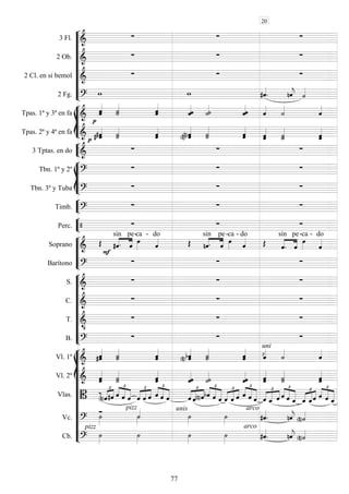 









3 Fl. 
  
2 Ob. 
  
2 Cl. en si bemol 
  
2 Fg. 
  
 
 








Tpas. 1ª y 3ª en fa  


 
 





Tpas. 2ª y 4ª en fa 
 
 
 




 


3 Tptas. en do 
  








Tbn. 1º y 2º 
  
Tbn. 3º y Tuba 
  


Timb. 
  


Perc.    






Soprano 





sin

pe

-ca -

do
 


sin
 
pe-ca -

do
 


sin

pe-

ca -

do
Barítono 
  










S. 
  
C. 
  
T. 

  
B. 
  














Vl. 1º 



  

 uni
s


Vl. 2º  
 

 

 
 
 
 

Vlas. 



 




  




  



  




 



  




  



  




  



   








  
Vc. 
pizz
pizz


arco
arcounis



 
 
Cb. 





 
 
20
77
 