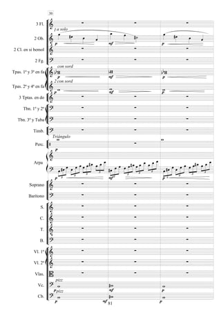 









3 Fl. 
a solo
  
2 Ob.  
1
   

   
   
2 Cl. en si bemol 
  
2 Fg. 
con sord
  








Tpas. 1ª y 3ª en fa  
 



 
Tpas. 2ª y 4ª en fa 
2 con sord
  


3 Tptas. en do 













Tbn. 1º y 2º 
  
Tbn. 3º y Tuba 
  


Timb. 
Triángulo
  


Perc. 






Arpa





  



  




  




 



   








  



  




  



  




 



  





Soprano 






Barítono 
  









S. 
  
C. 
  
T. 

  
B. 
  













Vl. 1º 
  
Vl. 2º 
  
Vlas. 
  
Vc. 
pizz






Cb.  
pizz





30
81
 