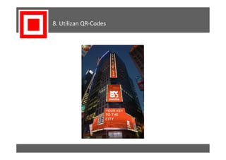 8. Utilizan QR-Codes
 