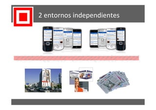 2 entornos independientes
 