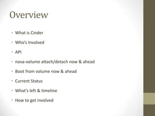 OpenStack Cinder | PPTX