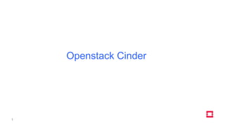 1
Openstack Cinder
 