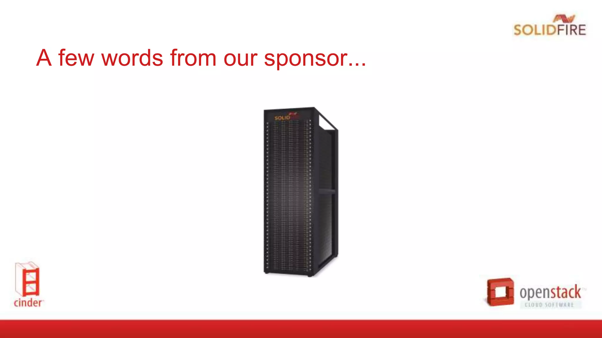 A few words from our sponsor...
 