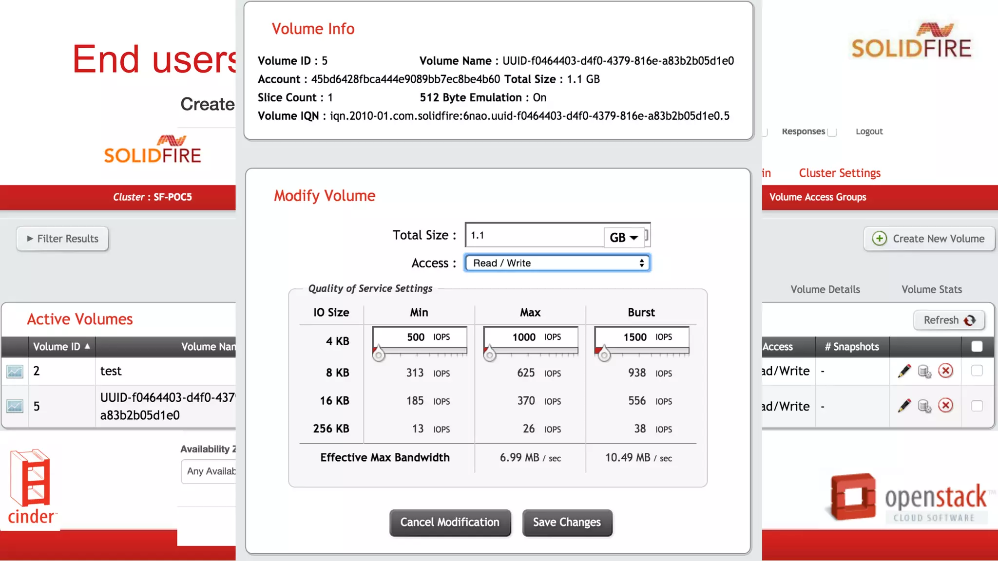 End users perspective (GUI)
 