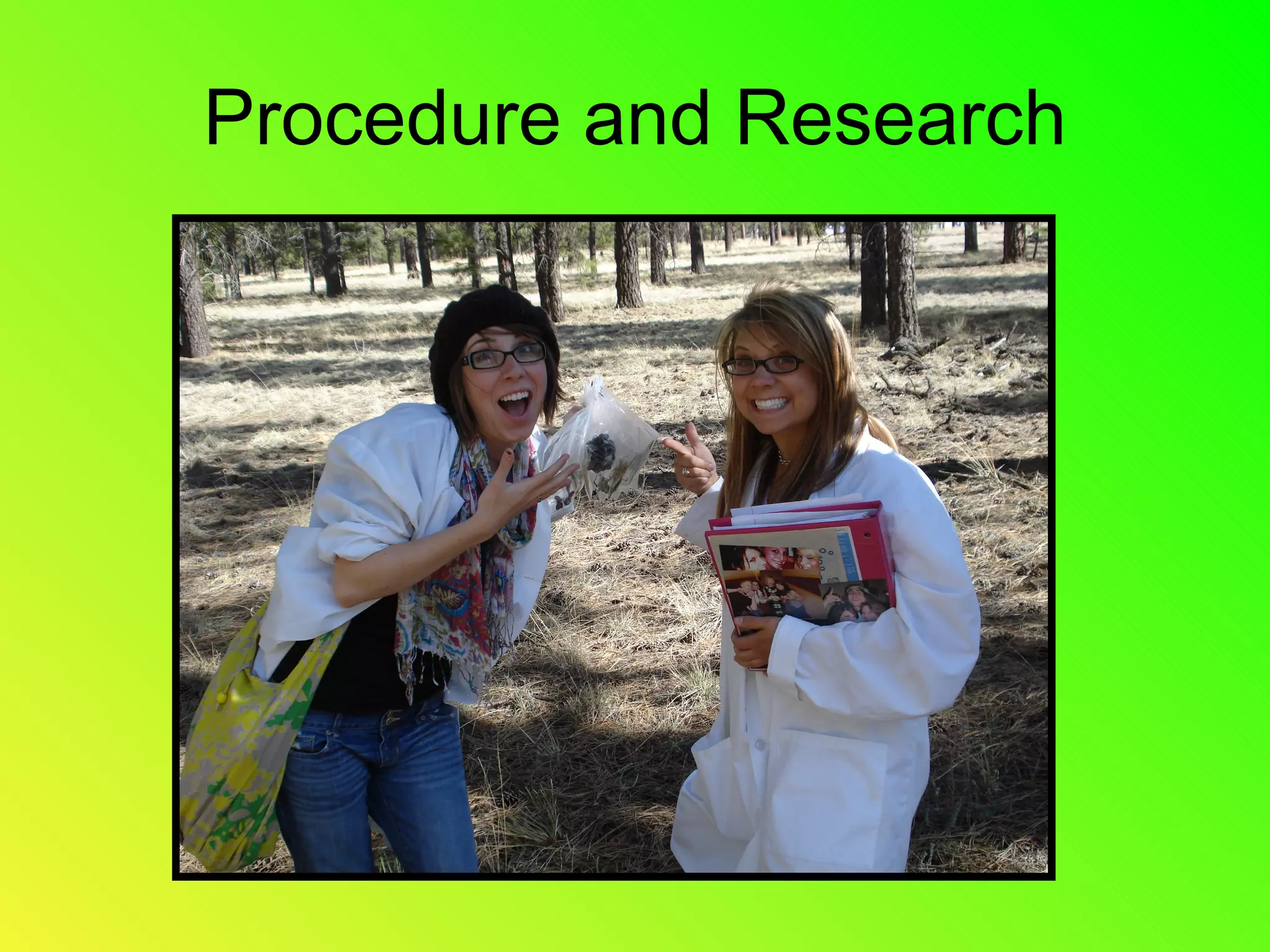 Procedure and Research