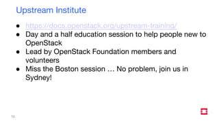 OpenStack Cinder On-Boarding Education - Boston Summit - 2017
