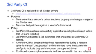 OpenStack Cinder On-Boarding Education - Boston Summit - 2017