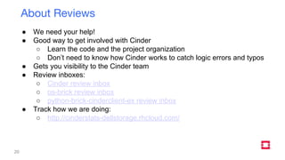 OpenStack Cinder On-Boarding Education - Boston Summit - 2017
