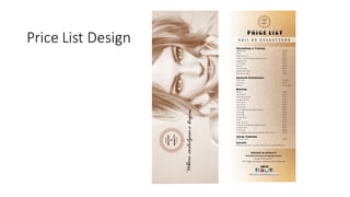 Price	
  List	
  Design
 