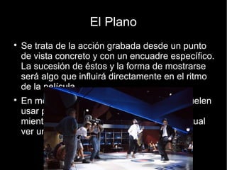 Secuencia
● Si lo aplicamos a la literatura sería equiparable al capítulo
de un libro. Es la división de una historia que posee un
sentido completo. Es decir, que una misma idea está
vinculada o conectada por diferentes escenas. Al contrario
que ocurre con la escena, la secuencia sí que suele tener
sentido como unidad independiente y está dotada de un
principio con un final.
 