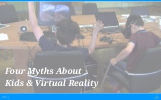 Dubit - 1
Four Myths About
Kids & Virtual Reality
 