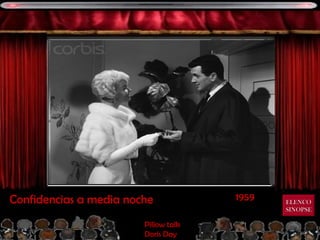 1959 Confidencias a media noche Pillow talk Doris Day ELENCO SINOPSE 
