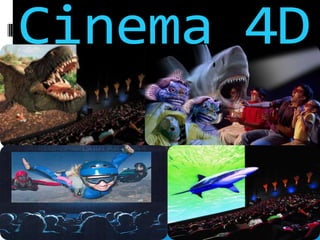 O cinema 4D é um programa de computador comercial, múltiplataforma, para modelagem 3D, para animação e iluminação. 