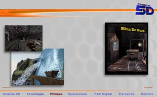 A Mina de Ouro




                 A Mina de Ouro é uma super aventura em uma
                 mina abandonada, com túneis estreitos
                 desabando em alta velocidade que dá um
                 friozinho na barriga.
                                       Com direito à alguns a
                                       morcegos, cobra e um
                                       fantasma que atacam se
                                       alguém chega perto.
 