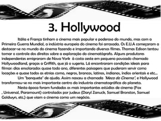 2. História do Cinema	Estabelecer marcos históricos é sempre perigoso, particularmente, no campo das artes. Aqui serão apresentados alguns, no intuito de melhor conhecer esta complexa manifestação estética a qual muitos chamam de a 7ª Arte. De facto, a data de 28 de Dezembro de 1895, é especial no que refere ao cinema, e sua história. Neste dia, no Salão Grand Café, em Paris, os Irmãos Lumière fizeram uma apresentação pública dos produtos de seu invento ao qual chamaram Cinematógrafo. O evento causou comoção, a notícia alastrou-se e, em pouco tempo, este fazer artístico conquistaria o mundo e faria nascer uma indústria multibilionária. O filme exibido foi L'Arrivée d'un Train à La Ciotat. 