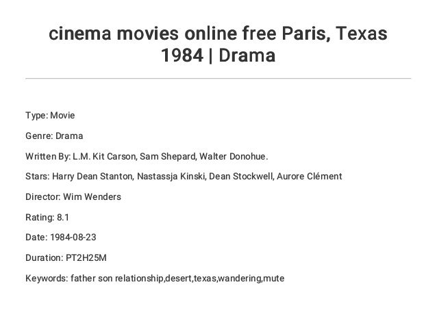 29 HQ Pictures Paris Texas Movies 8 / Paris Texas 1984 Hd Full Movies Online