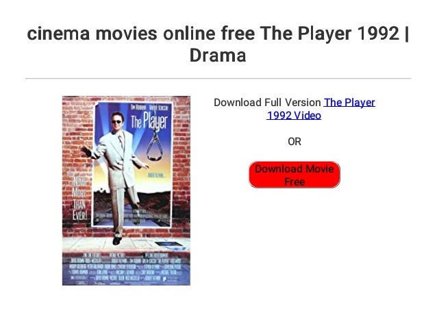 Cinema Movies Online Free The Player 1992 Drama