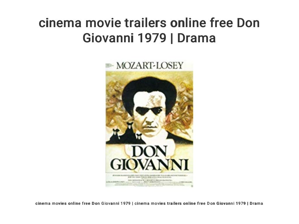 Don Giovanni 1979 Streaming cinema movie trailers online free Don Giovanni 1979 | Drama