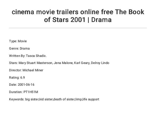 Cinema Movie Trailers Online Free The Book Of Stars 2001 Drama