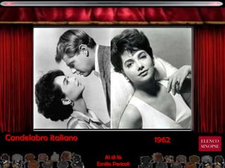 Candelabro italiano                     1962   ELENCO
                                               SINOPSE

                        Al di là
                      Emilio Pericoli
 