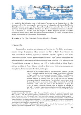      
I Seminário Nacional de História e Contemporaneidades –
As dimensões políticas da História e
futuro do passado
¢ £ ¤...