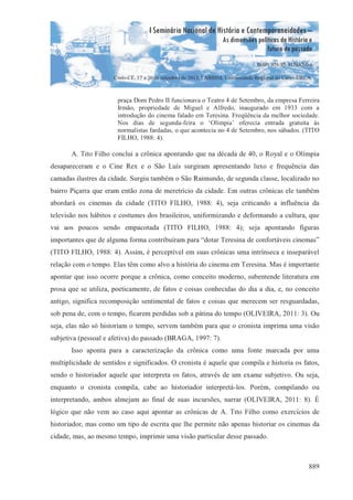    

I Seminário Nacional de História e Contemporaneidades –
As dimensões políticas da História e
futuro do passado
¢ £ ¤...