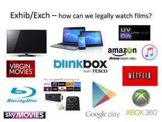 Exhib/Exch – how can we legally watch films?
 