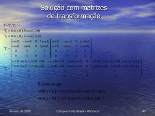 Solução com matrizes de transformação 