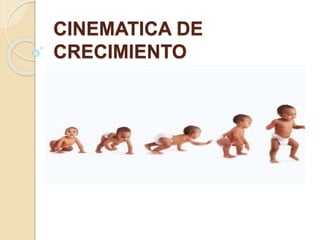 CINEMATICA DE
CRECIMIENTO
 