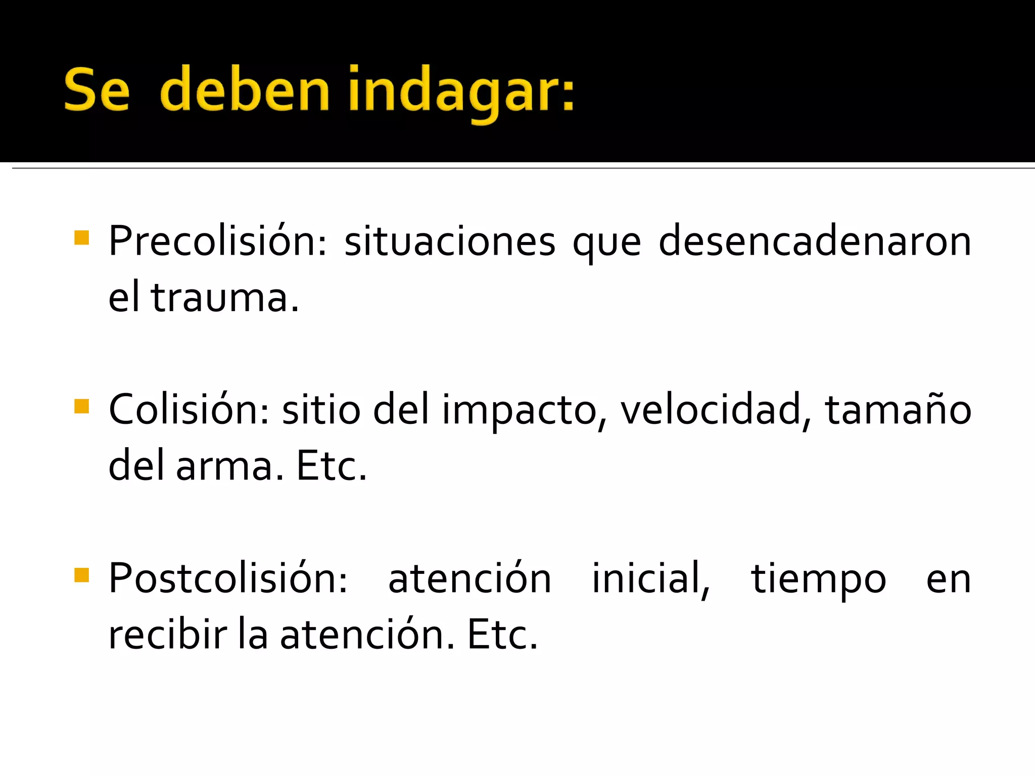 Cinematica del trauma | PPT | Death, Injury, or Military Conflict ...