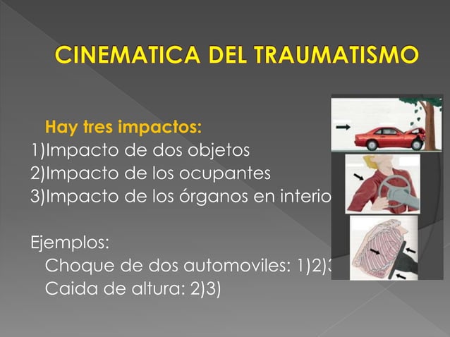 Cinematica del trauma | PPT | Descarga Gratuita