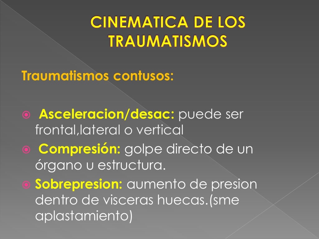 Cinematica del trauma
