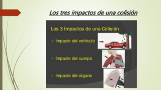 Los tres impactos de una colisión
 