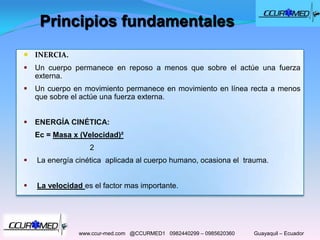 Cinematica del trauma CCUR-MED | PPTX