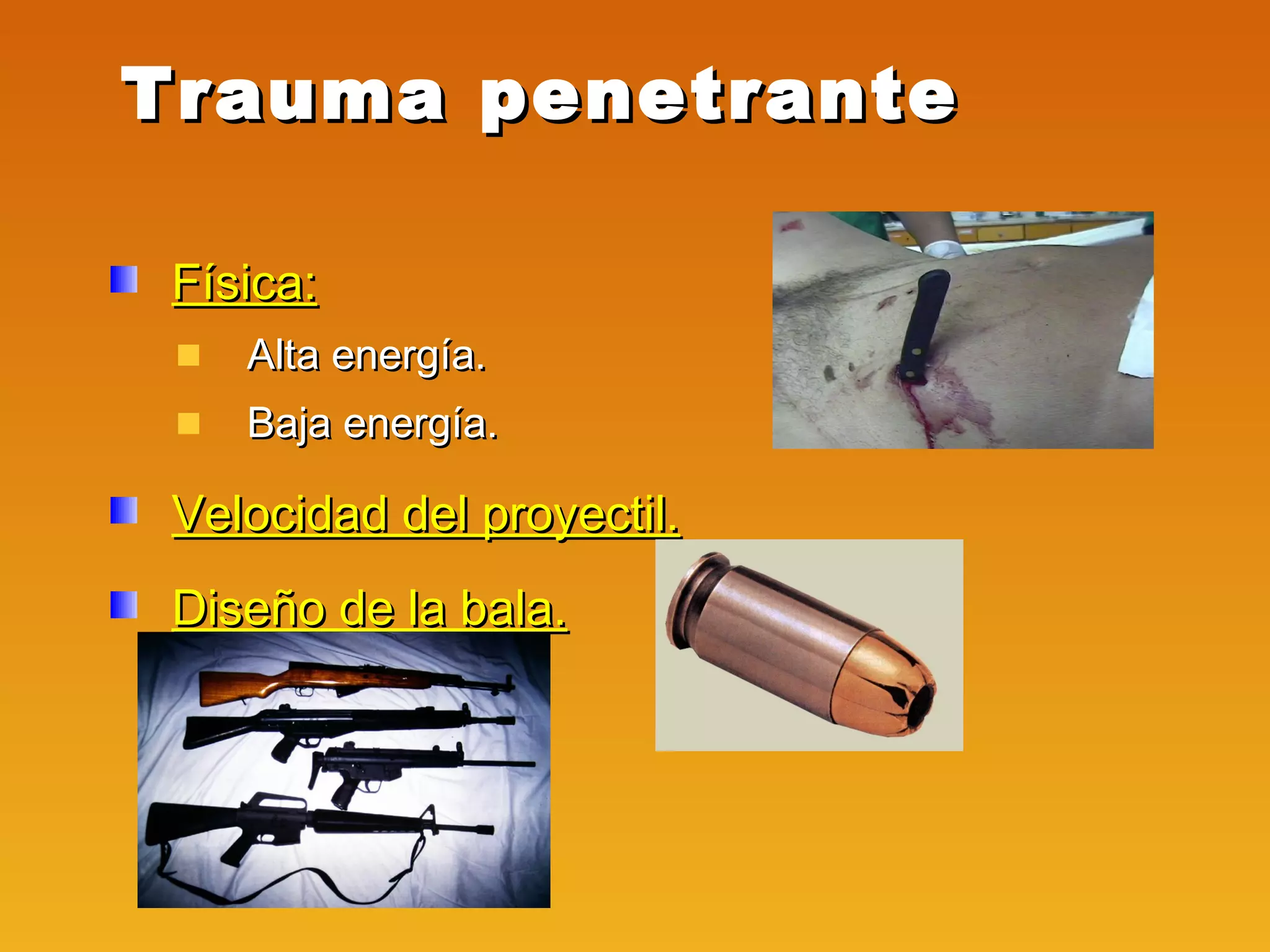 Cinematica del Trauma | PPT