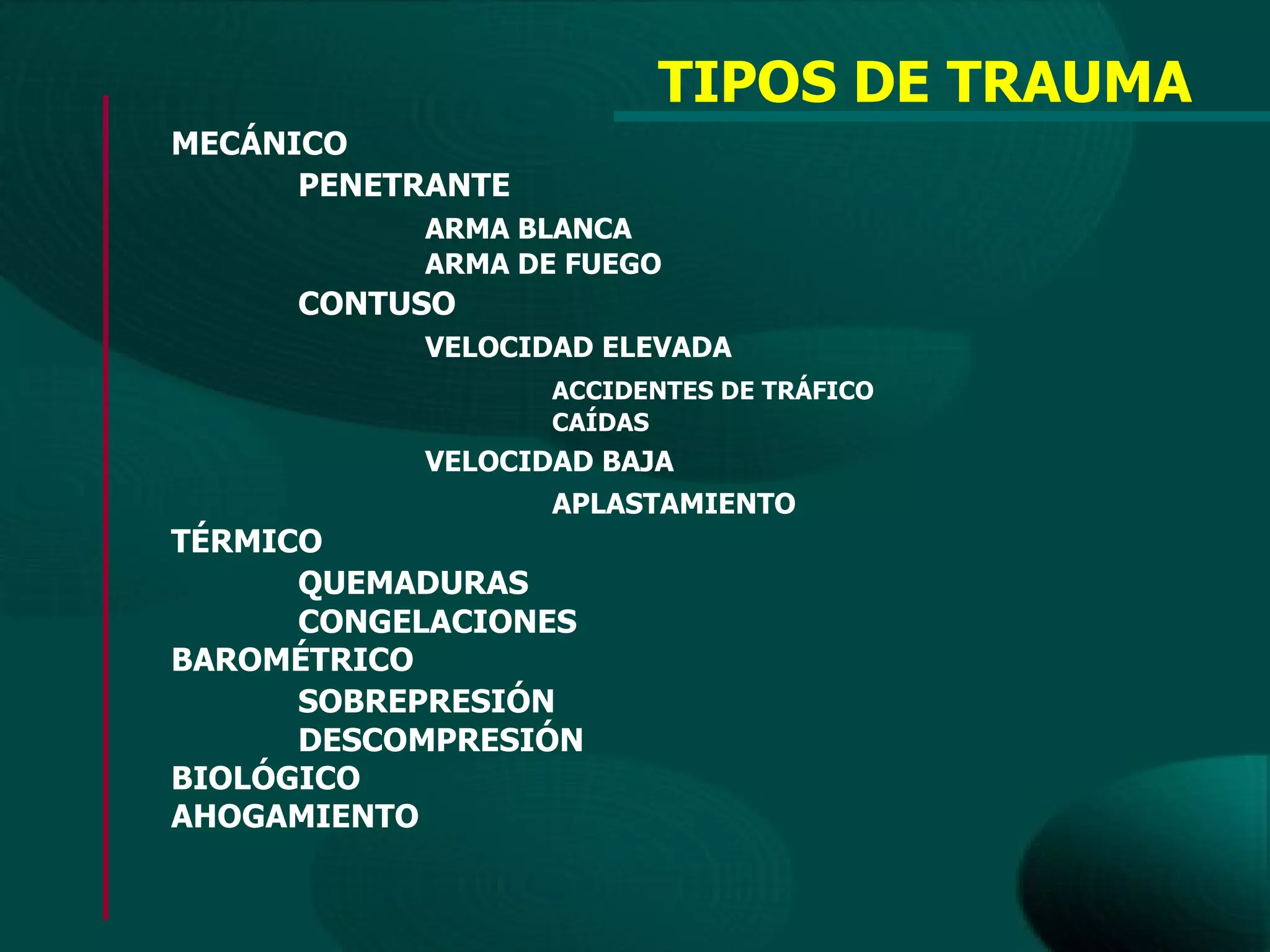 Cinematica del trauma en urgencias | PPT