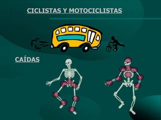 CICLISTAS Y MOTOCICLISTAS




CAÍDAS
 
