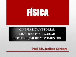 FÍSICA
  CINEMÁTICA VETORIAL
  MOVIMENTO CIRCULAR
COMPOSIÇÃO DE MOVIMENTOS
 
