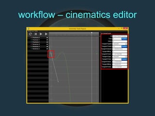 workflow – cinematics editor
 