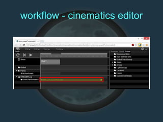 workflow - cinematics editor
 