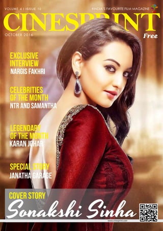 Bollywood Sex Nargis Fakri Xxx - CineSprint Magazine October 2016