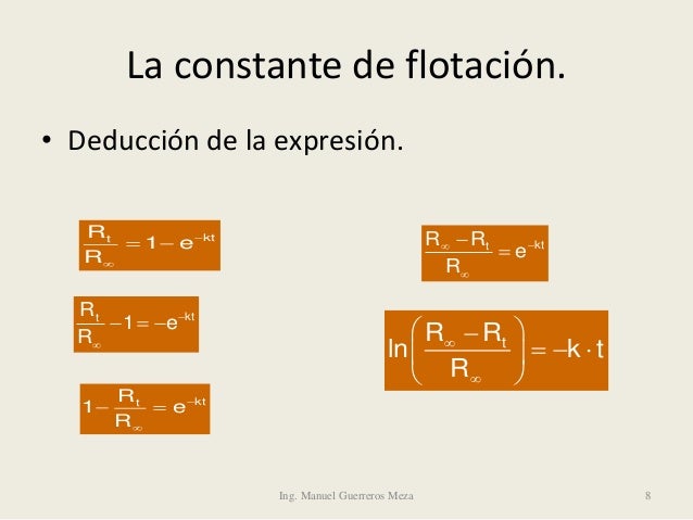 Cinetica de flotacion