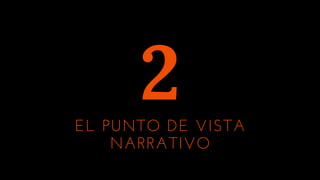 EL PUNTO DE VISTA
NARRATIVO
2
 
