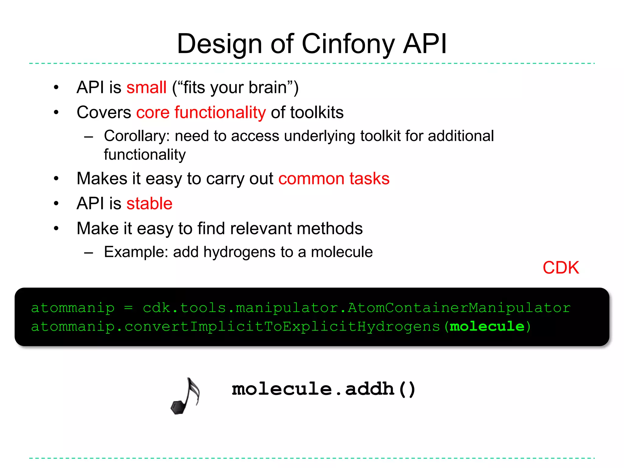 Cinfony API